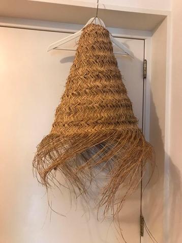 2x Zeegras lampen kap XL groot Marokkaans Bali nieuw boho beschikbaar voor biedingen