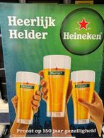 Heineken bier jubileum wandbord 150 jaar (nieuw!), Nieuw, Reclamebord, Plaat of Schild, Heineken, Ophalen of Verzenden
