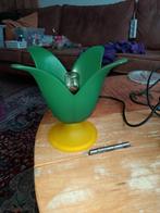 Vintage tafellamp Van de Heg tulp/bloem,lees beschrijving, Ophalen of Verzenden, Zo goed als nieuw, Glas, Minder dan 50 cm