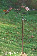 Mooie grote Tuinsteker, windspel, pendel met twee Vogels, Ophalen of Verzenden, Nieuw