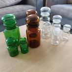 Vintage apothekerspotten, Ophalen, Zo goed als nieuw, Glas