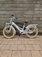 Meisjes fiets Popal Cooper wit 18 inch, Fietsen en Brommers, Fietsen | Meisjes, Ophalen, Gebruikt, Handrem, Popal