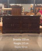 Houten Dressoir Landelijke Stijl, Huis en Inrichting, Kasten | Dressoirs, Gebruikt, 150 tot 200 cm, Eikenhout, Ophalen of Verzenden