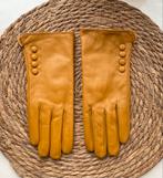 Leren handschoenen mosterd geel - maat 7.5, Ophalen of Verzenden, Nieuw, Maat 38/40 (M), Handschoenen