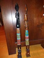 twee houten figuren, Ophalen of Verzenden