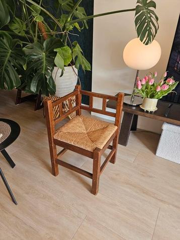 Antiek Vintage jaren 50 hoekstoeltje  beschikbaar voor biedingen