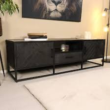 Mango hout Tv meubel met visgraat beschikbaar voor biedingen