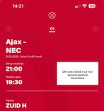 Ajax - NEC | F-side | F side | Zuid H | 1 ticket, Eén persoon