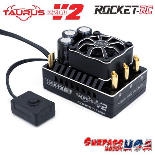 Rocket-rc regelaar Taurus V2 220A (esc) 1/8 buggy/truggy, Hobby en Vrije tijd, Modelbouw | Radiografisch | Auto's, Nieuw, Onderdeel