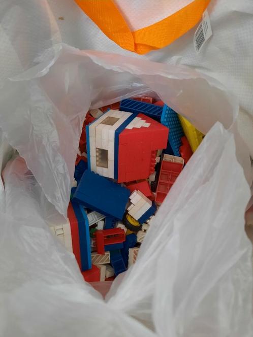 Tas met diverse bouwstenen, Kinderen en Baby's, Speelgoed | Bouwstenen, Gebruikt, Ophalen