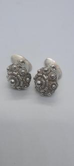 Antieke Zeeuwse zilveren manchetknopen, Ophalen of Verzenden