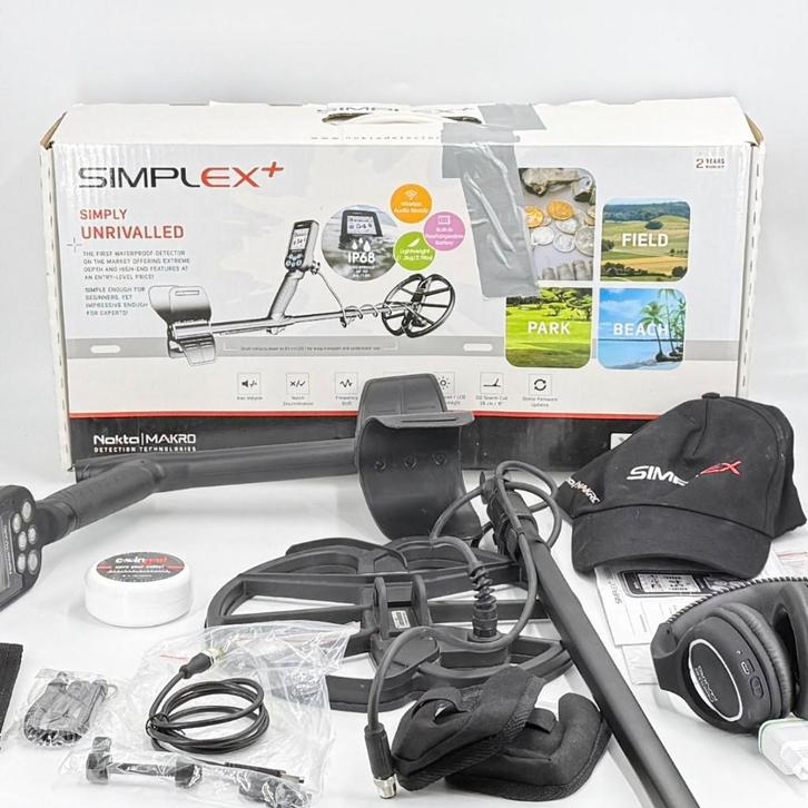 Nokta Simplex+ WHP Metal Detector + XP MI6 / MI-6 pinpointer, Hobby en Vrije tijd, Metaaldetectors, Zo goed als nieuw, Meer dan 30 cm