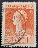 Nederland 1923 - nvph 123 - Regeringsjubileum, Ophalen of Verzenden, T/m 1940, Gestempeld