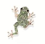 Prachtige Kikker  Broche - Nieuw!, Sieraden, Tassen en Uiterlijk, Broches, Ophalen of Verzenden, Nieuw, Goud, Overige materialen