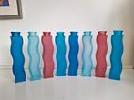 8 ikea gekronkelde glazen vaasjes., Huis en Inrichting, Woonaccessoires | Vazen, Gebruikt, Overige kleuren, Ophalen of Verzenden
