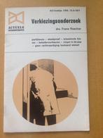 Verkiezingsonderzoek (Actuele Onderwerpen 1971), Ophalen of Verzenden, Gelezen, Politiek en Staatkunde, Nederland
