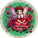 LF9002 icing frosting elfje 20cm eetbare taart print plaat, Ophalen of Verzenden, Nieuw, Taarten, Versiering