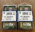 2x Kingston 4gb 1333mhz ddr3 sodimm, Ophalen, DDR3, Zo goed als nieuw, Laptop