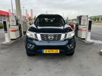 Nissan Navara TEKNA dubbel cab,  grijsken LAGE KM-STAND, Auto's, Automaat, Euro 5, Stof, Blauw