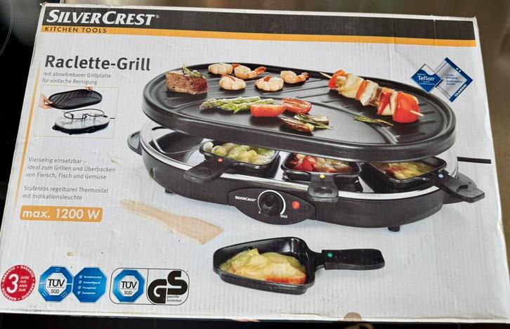 Silvercrest gourmet stel raclette NIEUW in plastic/doos, Witgoed en Apparatuur, Gourmetstellen, Zo goed als nieuw, Ophalen of Verzenden