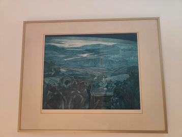 Prachtige ets van Ank Spronk nederlandse kunst schilderij  beschikbaar voor biedingen