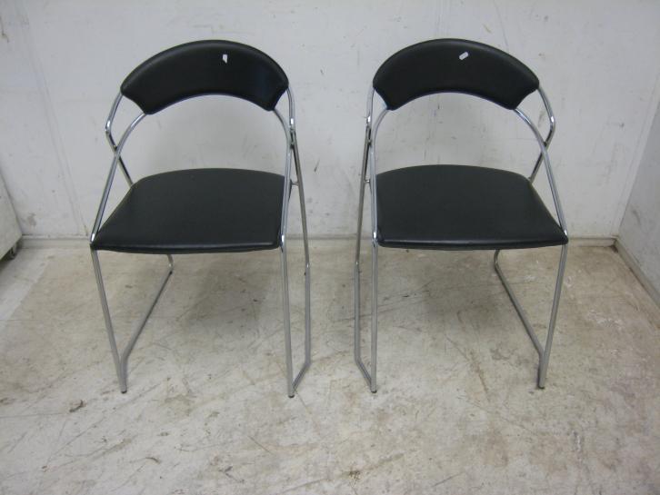 Set van 2 postmoderne Italiaanse stoelen, Huis en Inrichting, Stoelen, Gebruikt