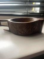 Handgesneden Houten Beker, Antiek en Kunst, Kunst | Beelden en Houtsnijwerken, Ophalen of Verzenden