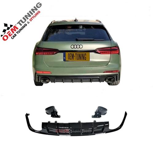 A6 RS6 c8 Diffuser | hoogglans zwart | 2018 - 2025 | sline, Auto diversen, Tuning en Styling, Ophalen of Verzenden