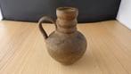 mooie donkerbruine oorvaas, Huis en Inrichting, Gebruikt, Overige kleuren, Aardewerk of Porselein, Ophalen of Verzenden