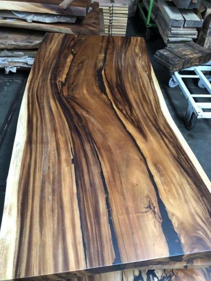 hout dordrecht  boomstamtafels suar mango mahonie iroko, Tuin en Terras, Palen, Balken en Planken, Nieuw, Planken, 250 cm of meer