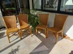 4 rotan stoelen, Ophalen, Gebruikt, Bruin, Vier