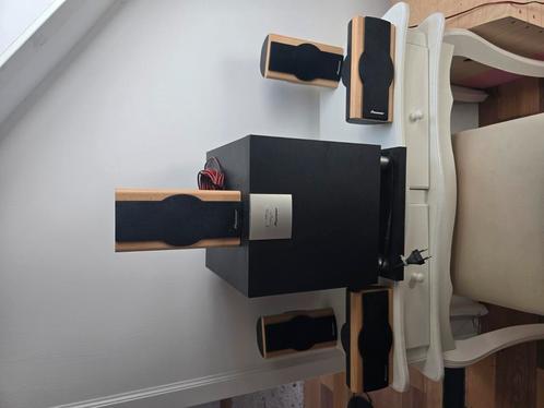 Pioneer S-W90S subwoofer, Pioneer S-SP32-QL luifsprekers, Audio, Tv en Foto, Luidsprekers, Gebruikt, Subwoofer, Overige merken