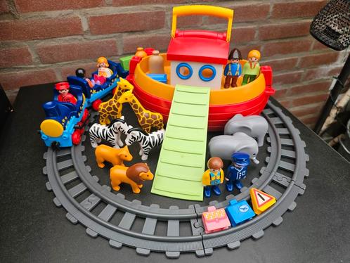 Playmobil 123 sterren trein 6880 en Ark van Noach 6765, Kinderen en Baby's, Speelgoed | Playmobil, Zo goed als nieuw, Ophalen of Verzenden