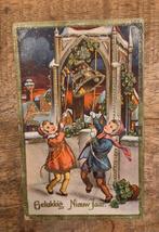 Jongen en meisje luiden de klok, Verzenden, Voor 1920, Gelopen, Feest(dag)