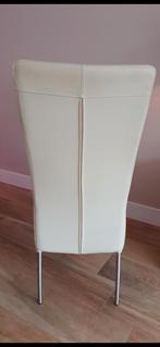 Eetkamerstoelen 6 stuks echt leer, Huis en Inrichting, Stoelen, Ophalen, Gebruikt, Overige kleuren, Leer