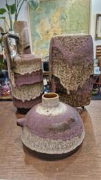 3 Fat Lava Ruscha keramiek bazen - Paars, Antiek en Kunst, Ophalen of Verzenden