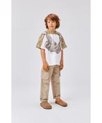 Shirt rillo hangend sloth van MOLO maat 128 #NIEUW#, Nieuw, Jongen, MOLO, Ophalen of Verzenden