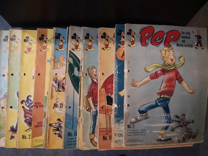 Pep 1963, Boeken, Stripboeken, Gelezen, Meerdere stripboeken, Ophalen of Verzenden