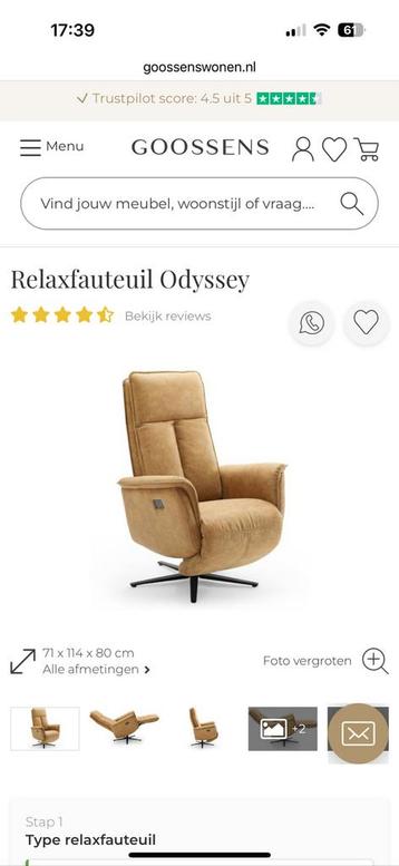 TKA zgan Relaxfauteuil Odysses (elektrisch op accu) beschikbaar voor biedingen