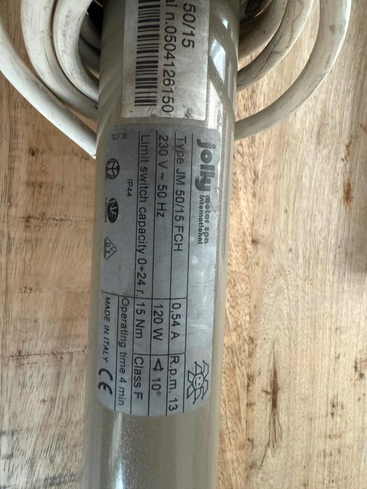 Buismotor voor elektrisch rolluik, Doe-het-zelf en Verbouw, Rolluiken, 100 tot 150 cm, Ophalen