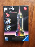 Ravensburger 3D puzzel Empire State building night edition, Minder dan 500 stukjes, Gebruikt, Ophalen of Verzenden, Rubik's of 3D-puzzel