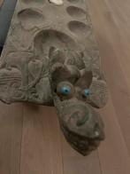 Antiek Mancala Bord met Drakenkoppen, Ophalen