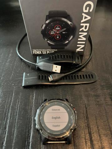GARMIN FENIX 5X PLUS Sapphire 51mm beschikbaar voor biedingen