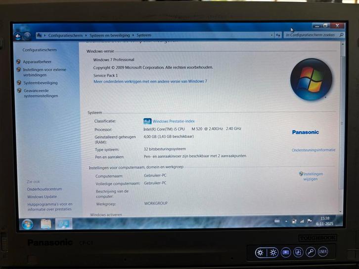 Panasonic Toughbook CF-C1 Rugged Laptop, Computers en Software, Windows Laptops, Gebruikt, 12 inch, HDD, 2 tot 3 Ghz, 4 GB, Qwerty