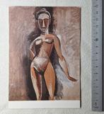 Pablo Picasso - vrouwelijk naakt, 1907-08., Ophalen of Verzenden, 1980 tot heden, Ongelopen