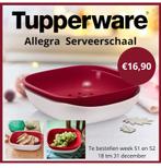 Tupperware Allegra Serveerschaal / vergiet etc., Huis en Inrichting, Keuken | Tupperware, Nieuw, Overige typen, Ophalen of Verzenden