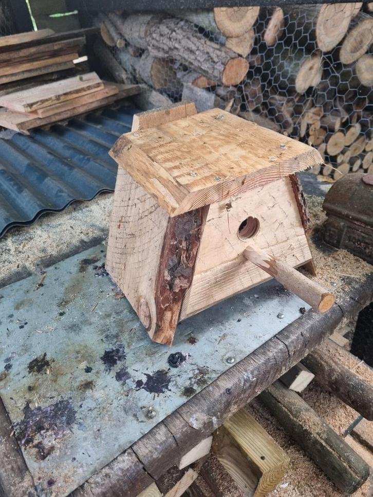 Handgemaakte vogelhuisjes, Tuin en Terras, Vogelhuisjes en Vogelbaden, Zo goed als nieuw, Ophalen of Verzenden