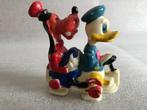 Vintage Donald Duck en Goofy in Kart Marx Toys 1950s, Ophalen of Verzenden, Donald Duck, Gebruikt, Beeldje of Figuurtje