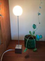 Spage age tafellamp / mini bollamp mat wit glas 🛸 🚀, Spage age, retro, vintage, Ophalen of Verzenden, Zo goed als nieuw, Glas