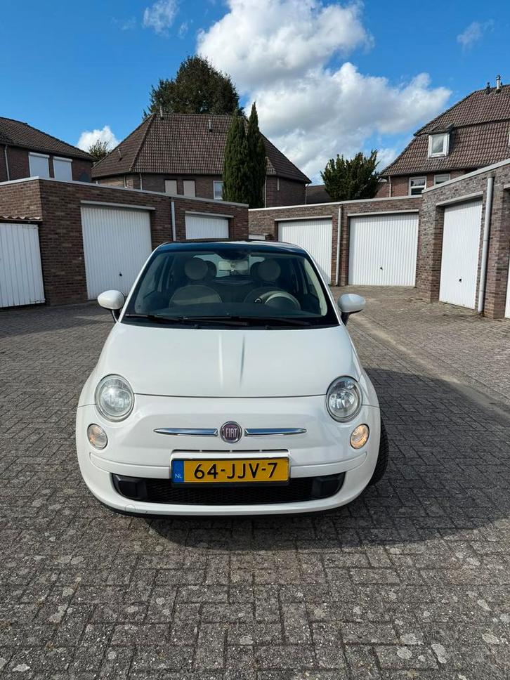 Fiat 500 1.2 C 2009 Wit, Auto's, Fiat, Particulier, Benzine, A, Hatchback, Handgeschakeld, Origineel Nederlands, Wit, Voorwielaandrijving